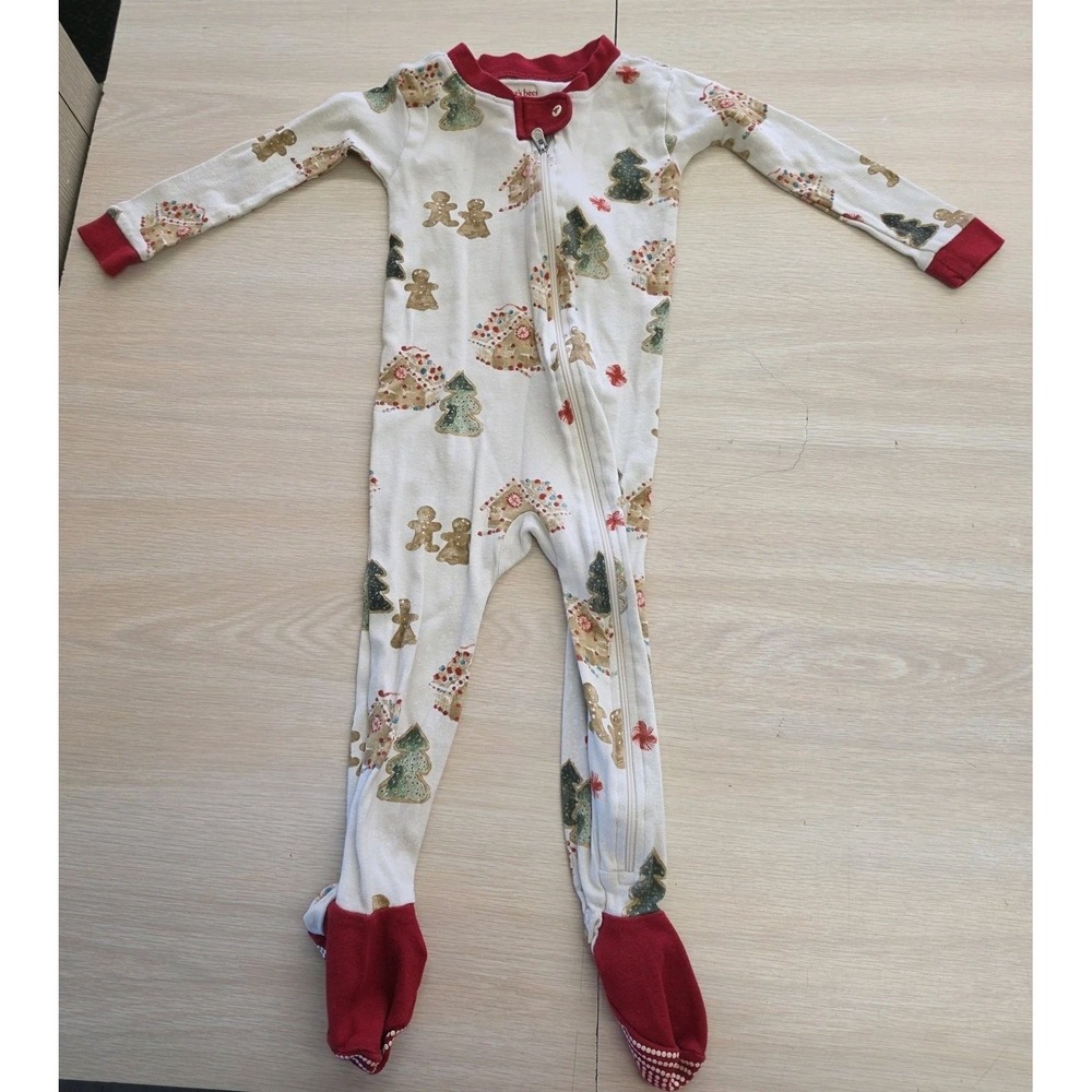 Burts Bees Baby Footed Sleeper Christmas Cookies Gingerbread Christmas Tree‎ 18M
